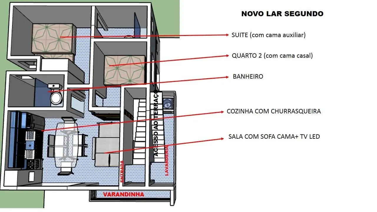 公寓 Novo Lar Garopaba 2公寓